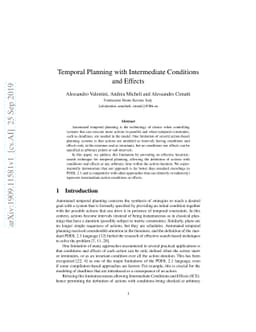 Temporal Planning with Intermediate Conditions and Effects