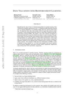 Data Valuation using Reinforcement Learning