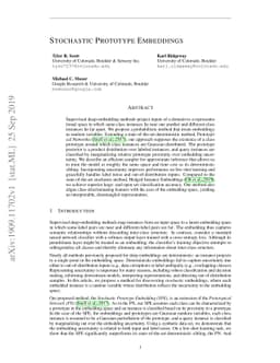 Stochastic Prototype Embeddings