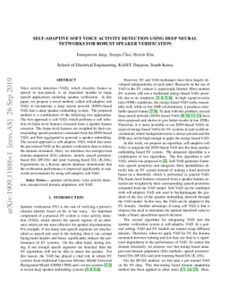 Self-Adaptive Soft Voice Activity Detection using Deep Neural Networks
  for Robust Speaker Verification