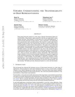 Towards Understanding the Transferability of Deep Representations