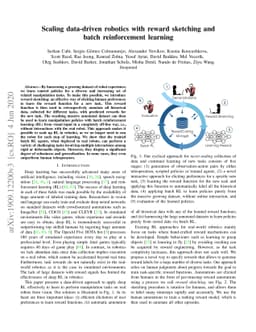 Scaling data-driven robotics with reward sketching and batch
  reinforcement learning