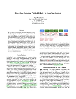 KnowBias: Detecting Political Polarity in Long Text Content