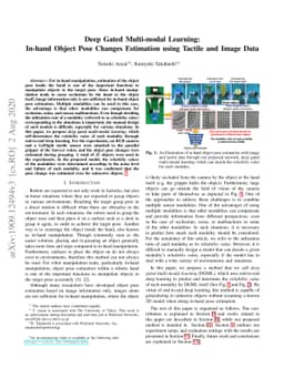 Deep Gated Multi-modal Learning: In-hand Object Pose Changes Estimation
  using Tactile and Image Data