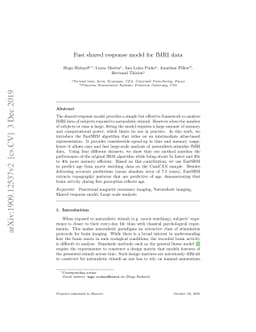 Fast shared response model for fMRI data