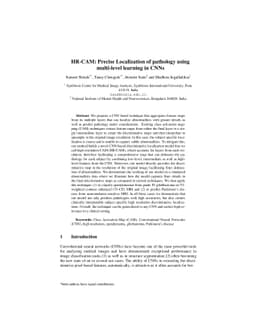 HR-CAM: Precise Localization of Pathology Using Multi-level Learning in
  CNNs
