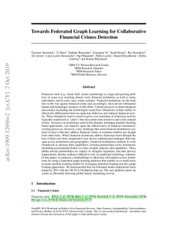 Towards Federated Graph Learning for Collaborative Financial Crimes
  Detection
