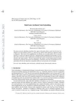 Multi-scale Attributed Node Embedding