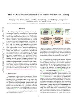 Meta R-CNN : Towards General Solver for Instance-level Few-shot Learning