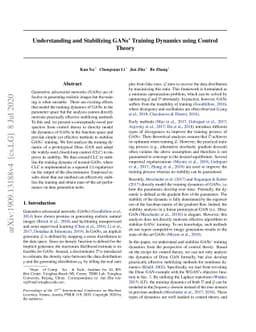 Understanding and Stabilizing GANs' Training Dynamics with Control
  Theory