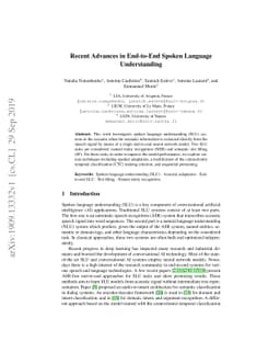 Recent Advances in End-to-End Spoken Language Understanding
