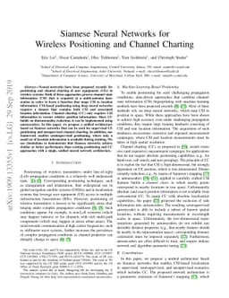 Siamese Neural Networks for Wireless Positioning and Channel Charting