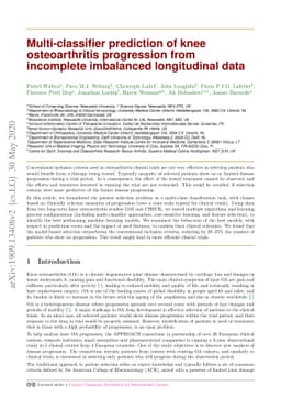 Multi-classifier prediction of knee osteoarthritis progression from
  incomplete imbalanced longitudinal data