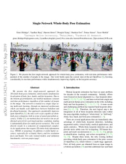 Single-Network Whole-Body Pose Estimation