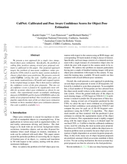 CullNet: Calibrated and Pose Aware Confidence Scores for Object Pose
  Estimation