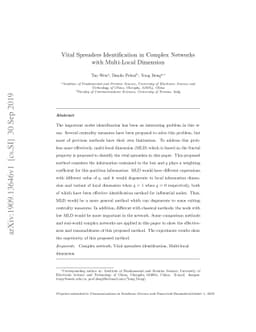 Vital Spreaders Identification in Complex Networks with Multi-Local
  Dimension