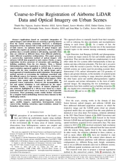 Coarse-to-Fine Registration of Airborne LiDAR Data and Optical Imagery
  on Urban Scenes