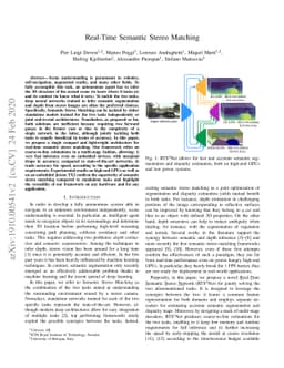 Real-Time Semantic Stereo Matching