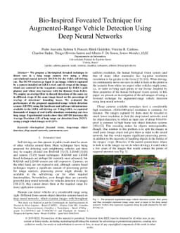Bio-Inspired Foveated Technique for Augmented-Range Vehicle Detection
  Using Deep Neural Networks