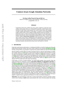 Context-Aware Graph Attention Networks