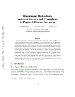 Boomerang: Redundancy Improves Latency and Throughput in Payment-Channel
  Networks