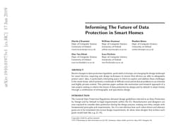 Informing The Future of Data Protection in Smart Homes