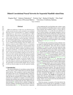 Dilated Convolutional Neural Networks for Sequential Manifold-valued
  Data