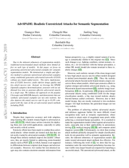 AdvSPADE: Realistic Unrestricted Attacks for Semantic Segmentation