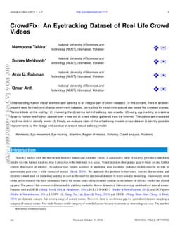 CrowdFix: An Eyetracking Dataset of Real Life Crowd Videos