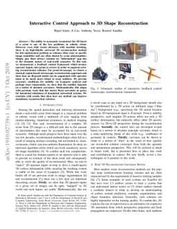 An Interactive Control Approach to 3D Shape Reconstruction