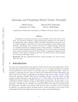 Assessing and Visualizing Matrix Variate Normality