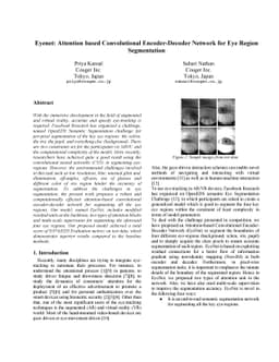 Eyenet: Attention based Convolutional Encoder-Decoder Network for Eye
  Region Segmentation