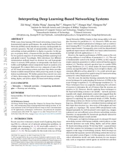 Interpreting Deep Learning-Based Networking Systems