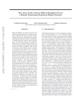 The Area of the Convex Hull of Sampled Curves: a Robust Functional
  Statistical Depth Measure