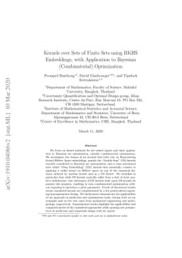 Kernels over Sets of Finite Sets using RKHS Embeddings, with Application
  to Bayesian (Combinatorial) Optimization