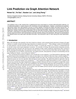 Link Prediction via Graph Attention Network