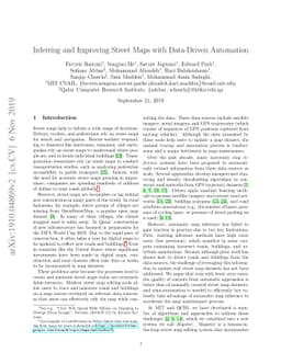 Inferring and Improving Street Maps with Data-Driven Automation