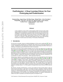 FastEstimator: A Deep Learning Library for Fast Prototyping and
  Productization