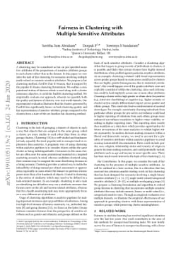 Fairness in Clustering with Multiple Sensitive Attributes