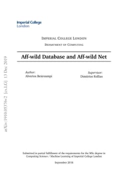 AffWild Net and Aff-Wild Database