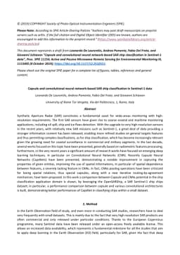 Capsule and convolutional neural network-based SAR ship classification
  in Sentinel-1 data