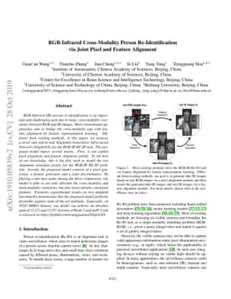 RGB-Infrared Cross-Modality Person Re-Identification via Joint Pixel and
  Feature Alignment