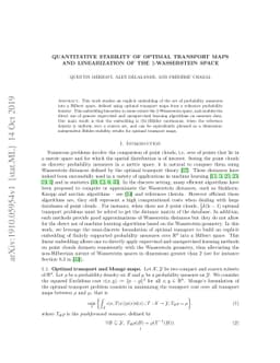 Quantitative stability of optimal transport maps and linearization of
  the 2-Wasserstein space