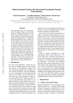 Robust Semantic Parsing with Adversarial Learning for Domain
  Generalization