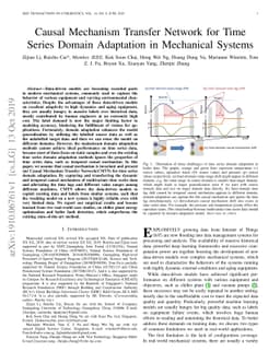 Causal Mechanism Transfer Network for Time Series Domain Adaptation in
  Mechanical Systems