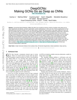 DeepGCNs: Making GCNs Go as Deep as CNNs