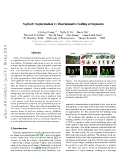 SegSort: Segmentation by Discriminative Sorting of Segments