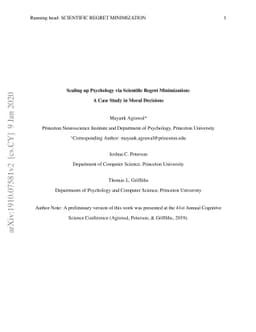 Scaling up Psychology via Scientific Regret Minimization: A Case Study
  in Moral Decisions