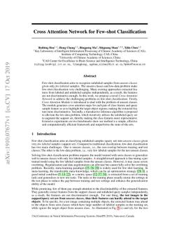 Cross Attention Network for Few-shot Classification