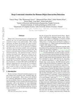 Deep Contextual Attention for Human-Object Interaction Detection